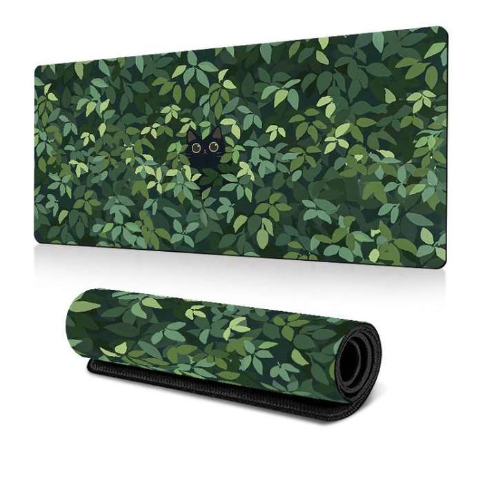 Frog Mouse Pad Cute Green Desk Mat With Non-Slip Rubber Base  For Computer Laptop 400x900x2mm(Pat...