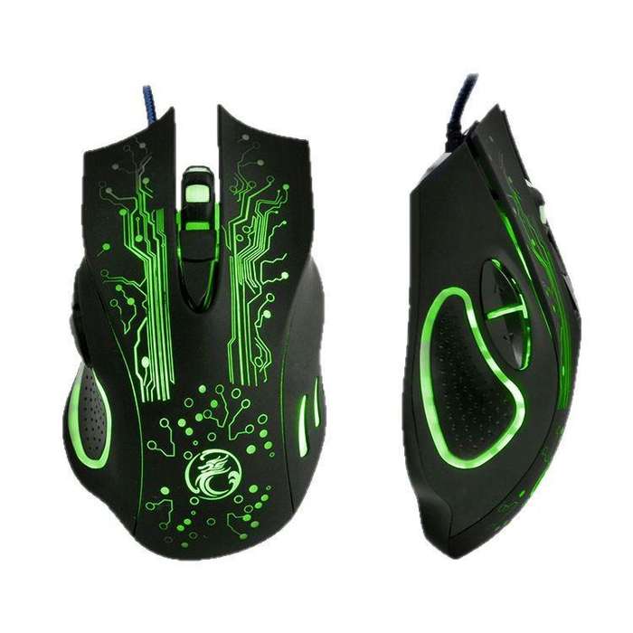 iMICE GK-490 4 In 1 Wired Hovering Illuminated Gaming Keyboard Mouse Headset Set
