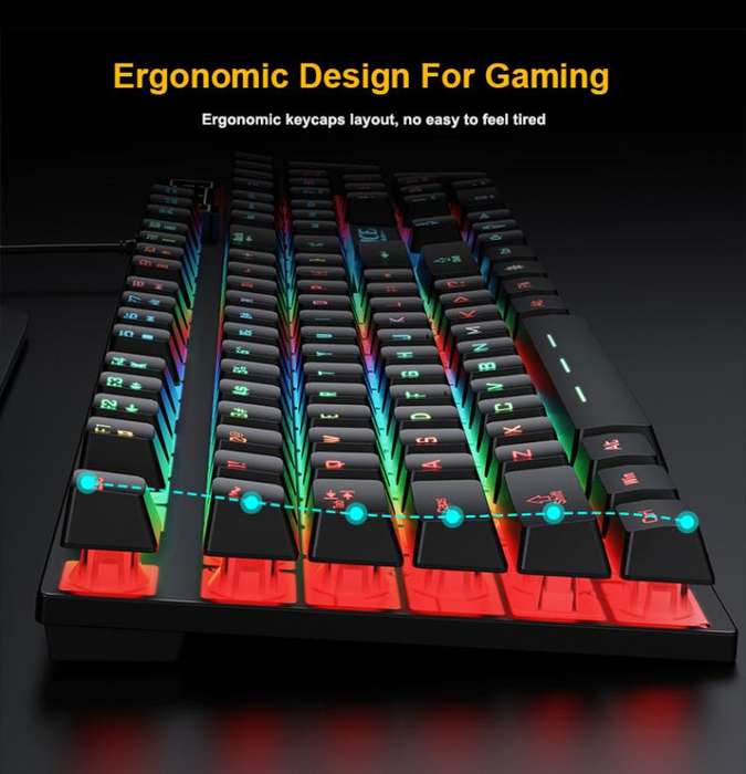 iMICE GK-490 4 In 1 Wired Hovering Illuminated Gaming Keyboard Mouse Headset Set