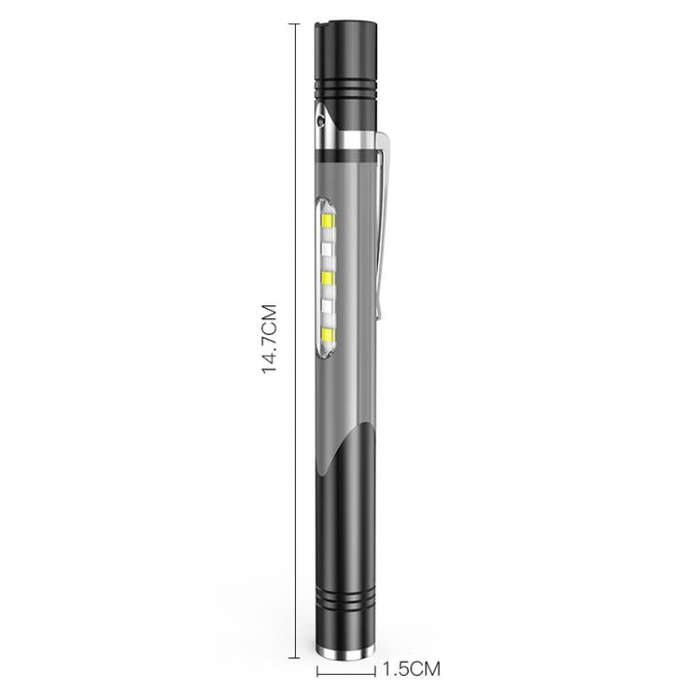 E-SMARTER B35 Pen Flashlight Rechargeable Portable Penlight(Red)