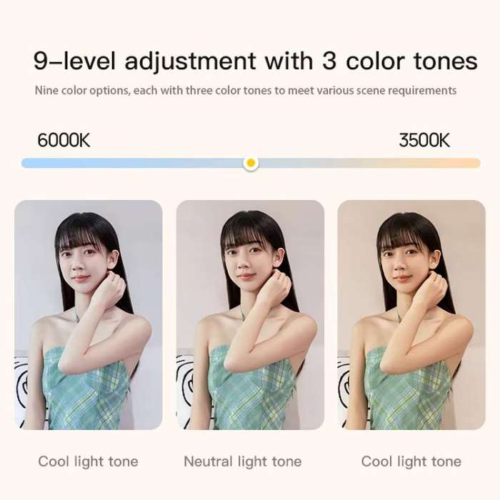 1.7m 14-Inch Suitcase Integrated Design Fill Light Foldable 3500-6000K Full-Screen Live Photograp...