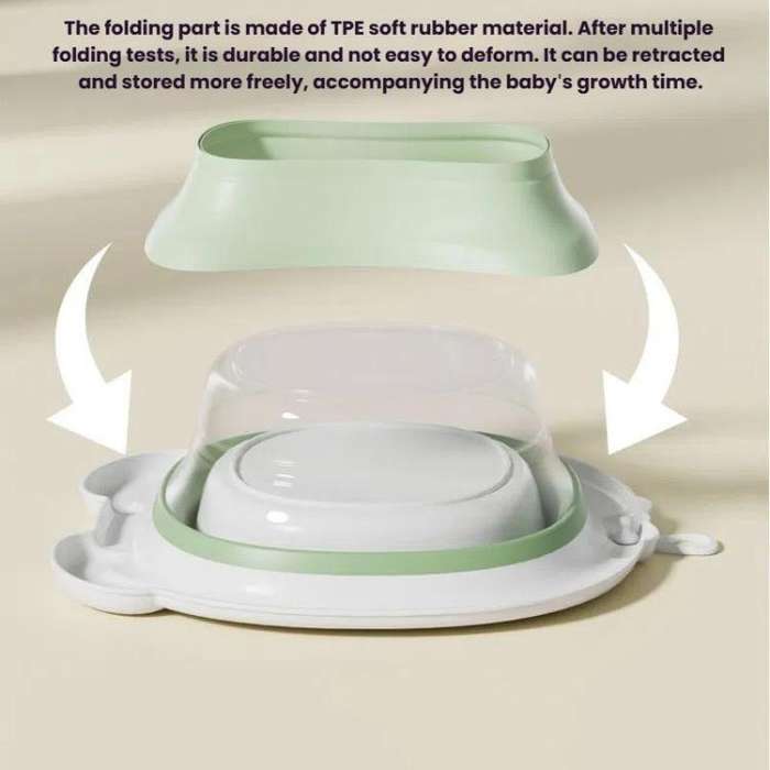 Children Silicone Folding Washbasin Portable Thickened Hangable Butt Washbasin For Babies, Color:...