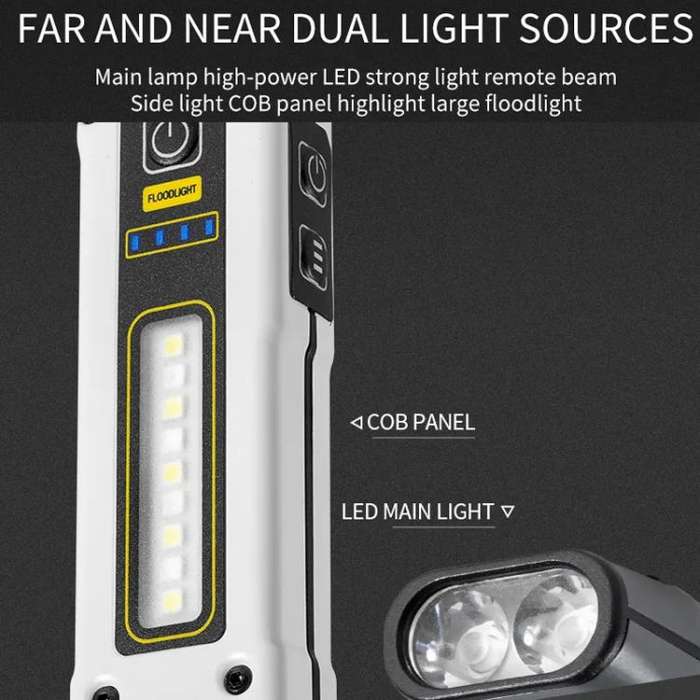 E-SMARTER STD01 COB Work Light With Power Display Outdoor Emergency Repair Light With Magnet LED ...