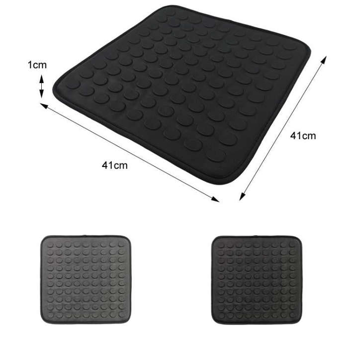 41x41x1cm Car Office Gel Breathable Chair Cushion(Black)