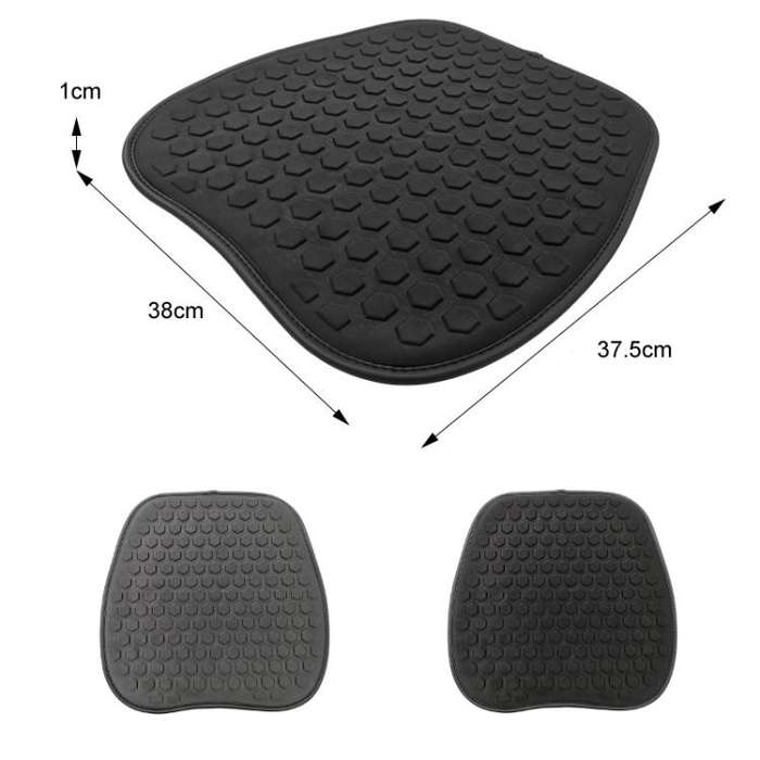 37.5x38x1cm Car Office Gel Cooling Breathable Chair Cushions(Black)