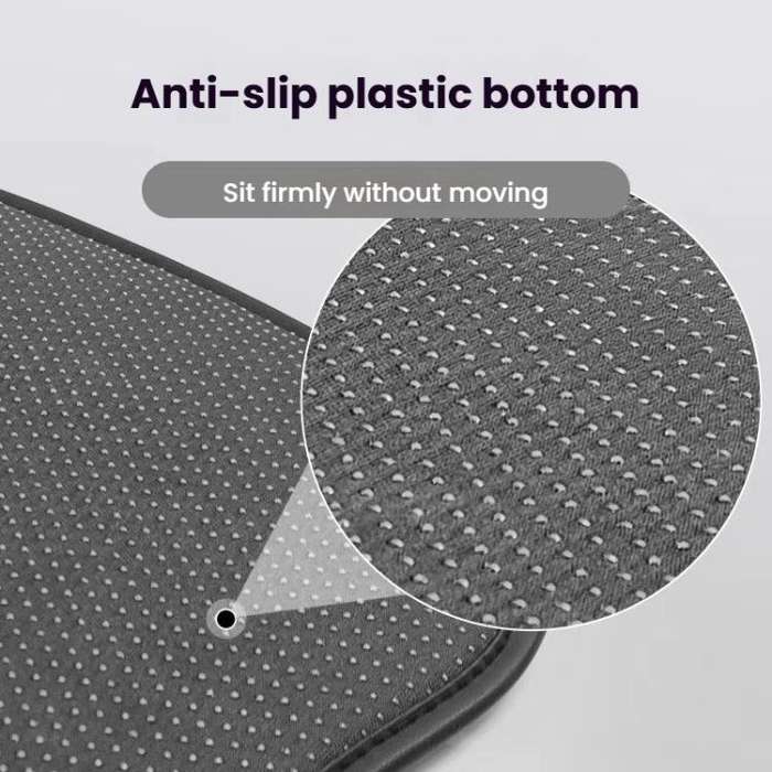 37.5x38x1cm Car Office Gel Cooling Breathable Chair Cushions(Black)