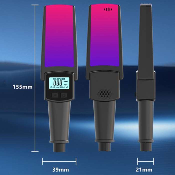 HD Digital Display Blow-type Alcohol Tester with Flashing Emergency Light(803)