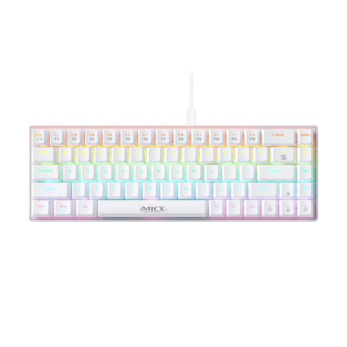 iMICE GK-690 Type-C Wired Mechanical Keyboard(White)