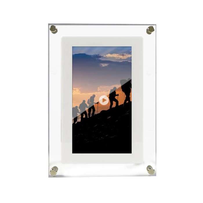 10.1 inch Transparent Acrylic Digital Photo Frame Video Picture Music Player Electronic Album Gif...