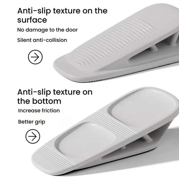 Silicone Door Stopper Anti-collision Household Door Stopper Free Punching Windproof Fixed Door Pl...