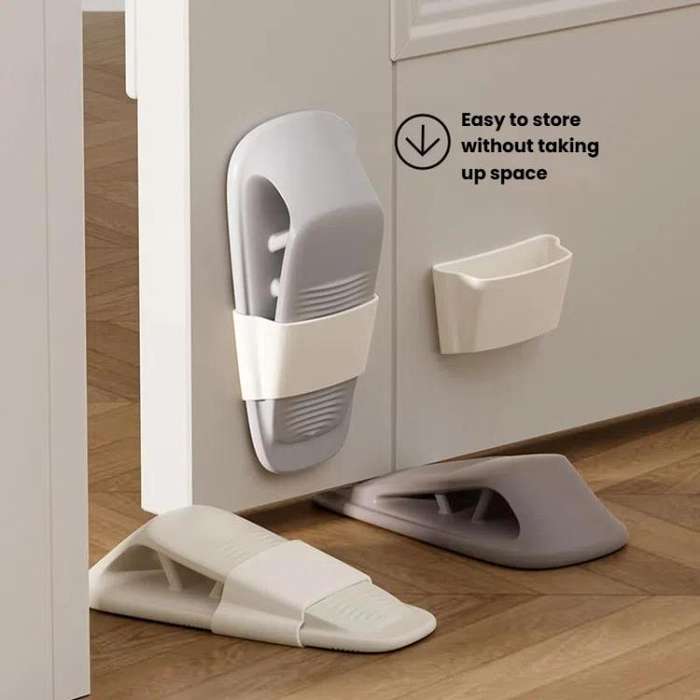 Silicone Door Stopper Anti-collision Household Door Stopper Free Punching Windproof Fixed Door Pl...