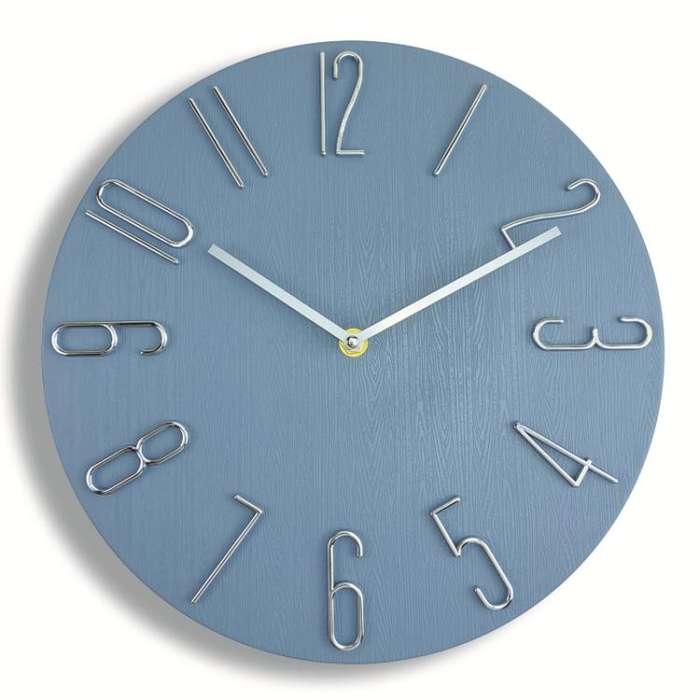 12 Inch Frameless Minimalist Wall Clock Silent Modern Quartz Clock for Living Room, Bedroom, Kitc...