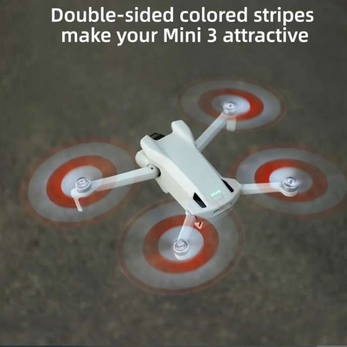 For DJI Mini 3 Drone 8pcs /Set 6030F Propeller Blades Low Noise Wings With Screwdrivers, Color: Red