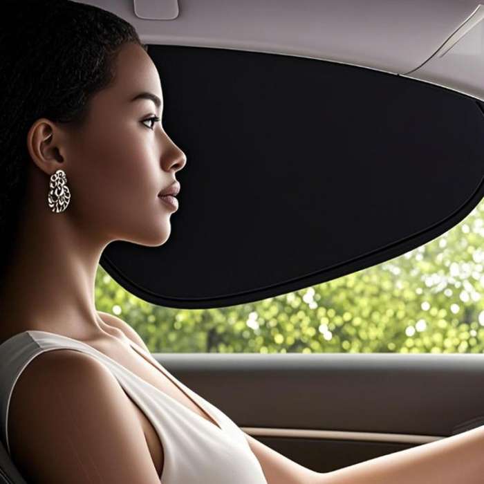 Car Summer Sun Protection And Heat Insulation Sunshade Electrostatic Attraction Side Window Visor...