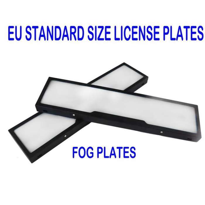 Fog Version EU Standard Double License Plate Frame Car Modification Accessories(ELP004)