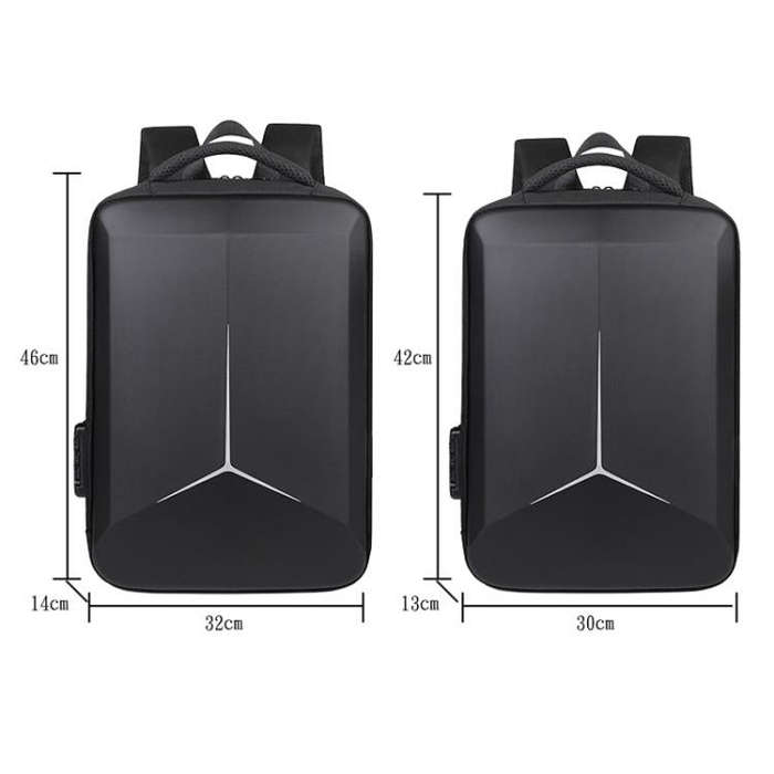 17.3-18 Inch Hard Shell Laptop Backpack with USB+Type-C Charging Ports Unisex Anti-Theft  Busines...