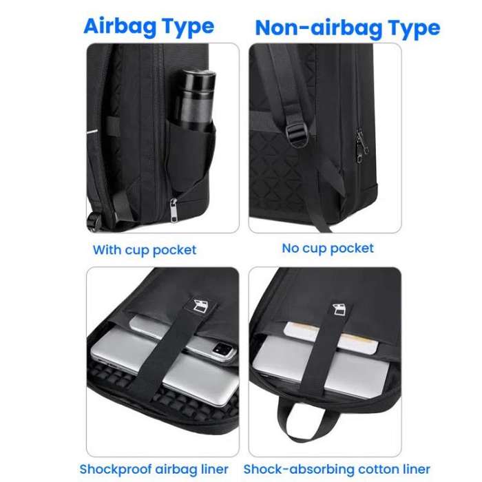 17.3-18 Inch Hard Shell Laptop Backpack with USB+Type-C Charging Ports Unisex Anti-Theft  Busines...
