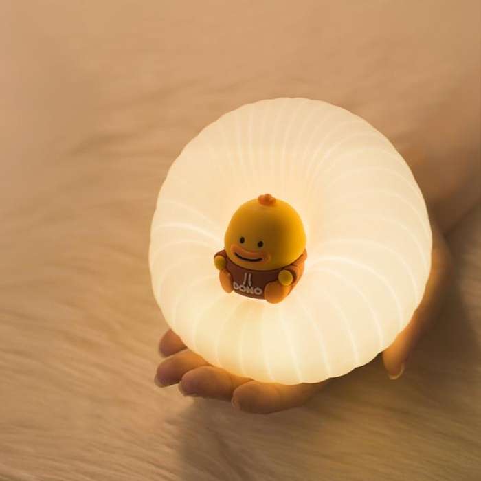 ICARER FAMILY  IF-YD01 Cartoon Silicone Night Light Bedroom Bedside Lamp Baby Feeding Lamp(Pink)