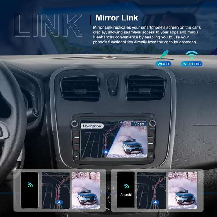 7 inch Horizontal Screen Android Navigation Car Bluetooth MP5 Player, For Renault / Captur / Symb...