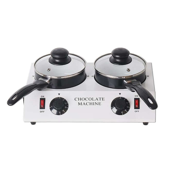Dessert Making Double Cylinder Chocolate Hot Melt Machine EU Plug