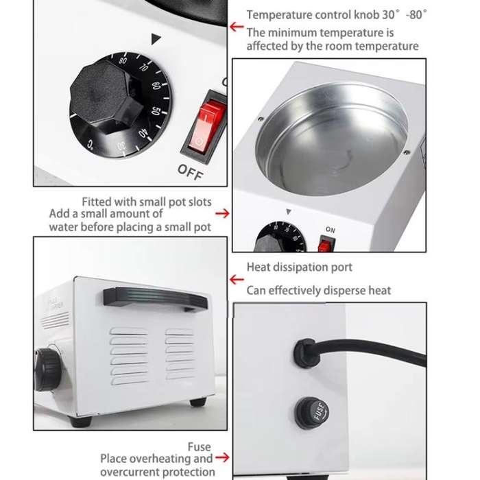 Dessert Making Double Cylinder Chocolate Hot Melt Machine EU Plug