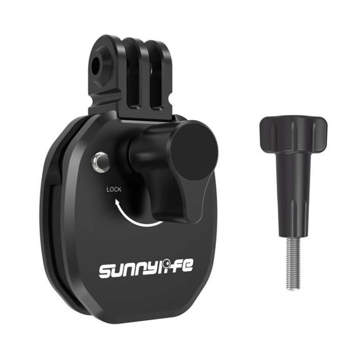 Sunnylife ZJ846 Sports Camera Universal Mount Motorcycle Windshield Clip(Black)