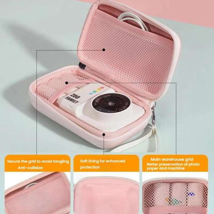 Cwatcun D204 Small Convenient Microslice Storage Bag Compact Digital Camera Waterproof Hard Case(...