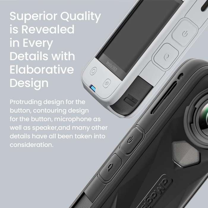 aMagisn Body Case For Insta360 X5 Action Camera Protective Accessories Black
