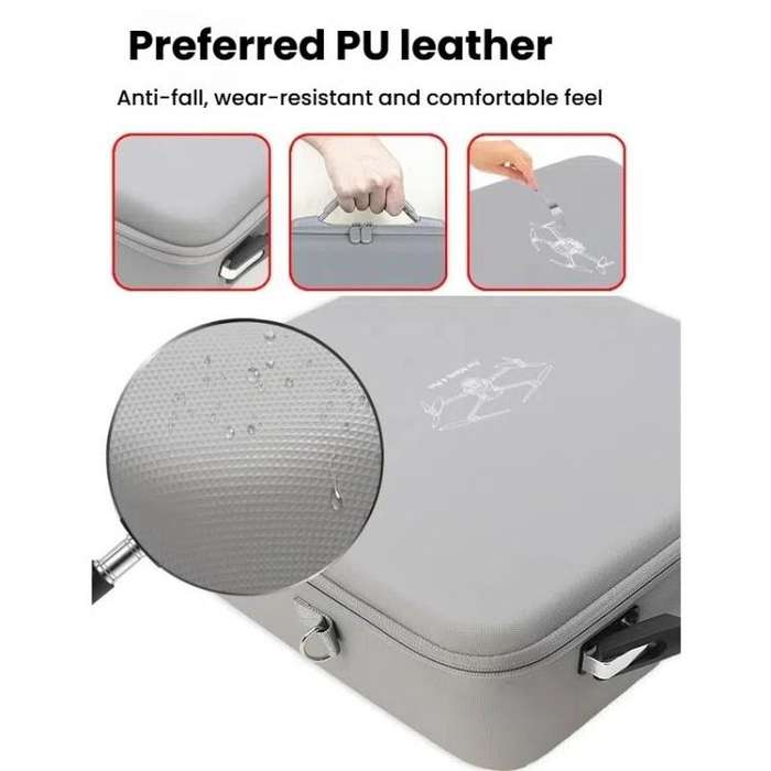 For DJI Mavic 4 Pro Fly More Combo / Creator Combo Carrying Case Durable PU Crossbody Shoulder Ba...
