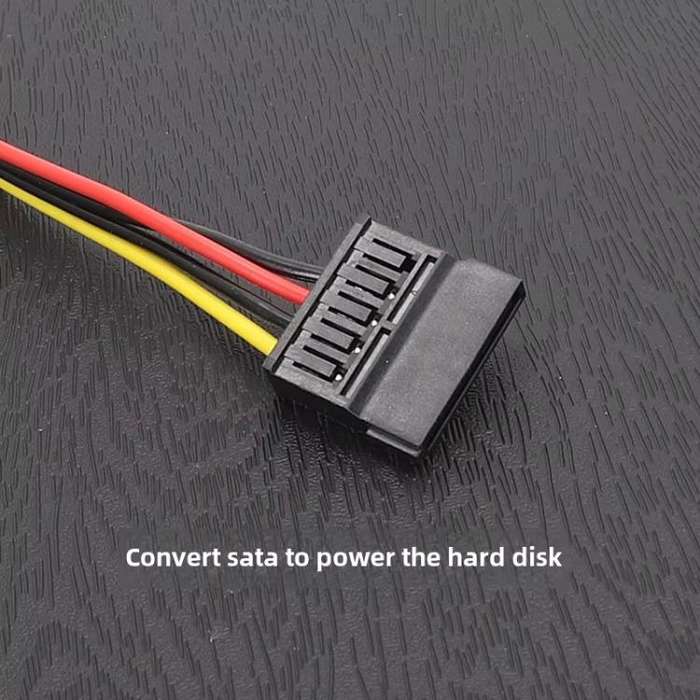 12V To SATA 1 To 1 Graphics Card To Hard Disk Drive Cable Hard Disk Drive Power Cable