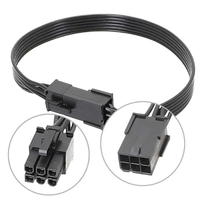 30cm Computer Connection Cable 6 Pin Graphics Card Power Cable
