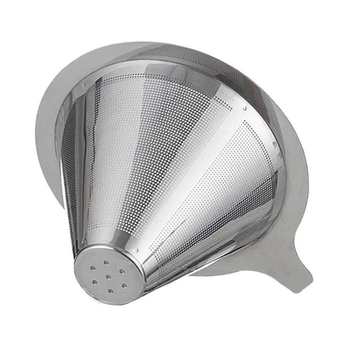 304 Stainless Steel Coffee Filter Reusable Mesh for Pour Over/Drip Coffee Maker, Spec: 1-2 Cups