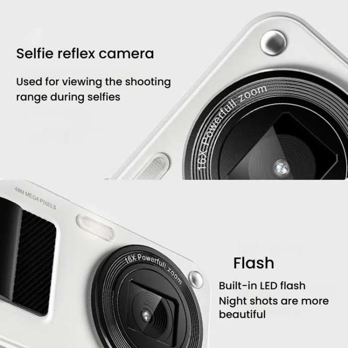 KACHI K7 2.4 Inch CCD Digital Cameras Vintage SLR Cameras(Black)
