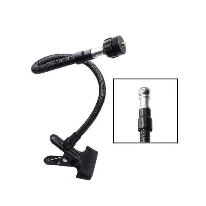 3pcs 1/4 Screw Connector Car Tuning Accessories Plastic Head 17mm Ball Head Cell Phone Holder(Black)