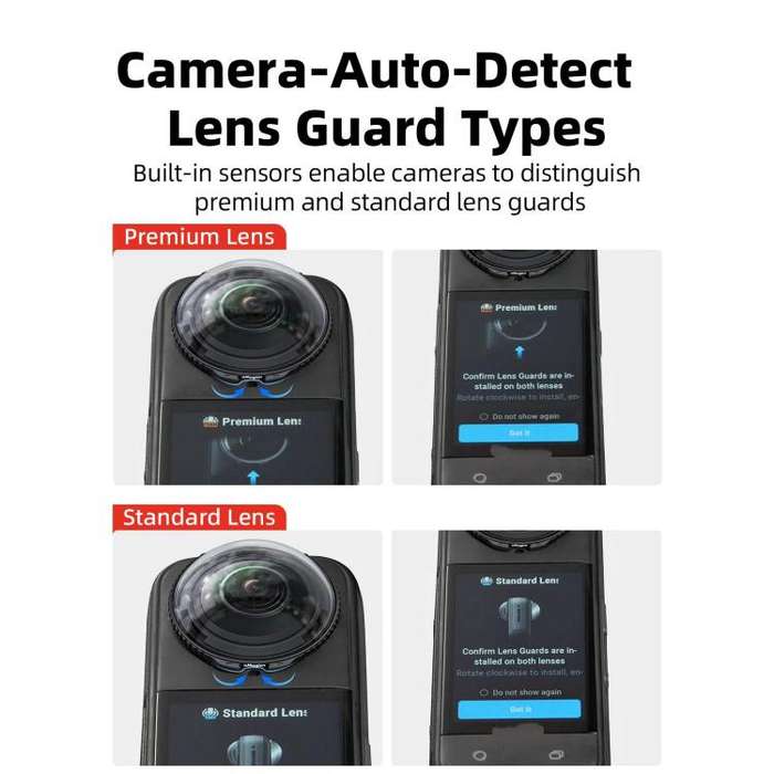 For Insta360 X5 Camera aMagisn Lens Guard Protector Detachable Anti-Scratch Glass Cover Standard ...