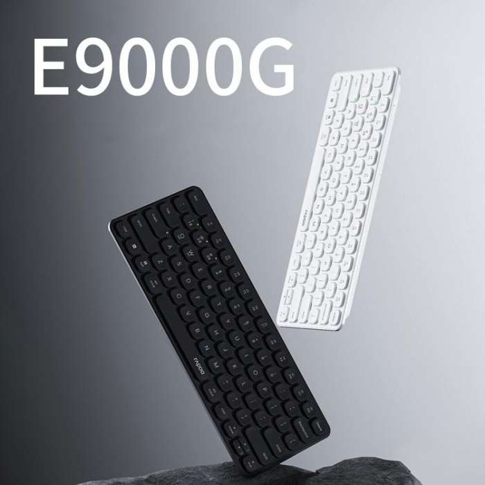 Rapoo E9000G Wireless Bluetooth Keyboard Computer Laptop Cell Phone Keyboard(White)