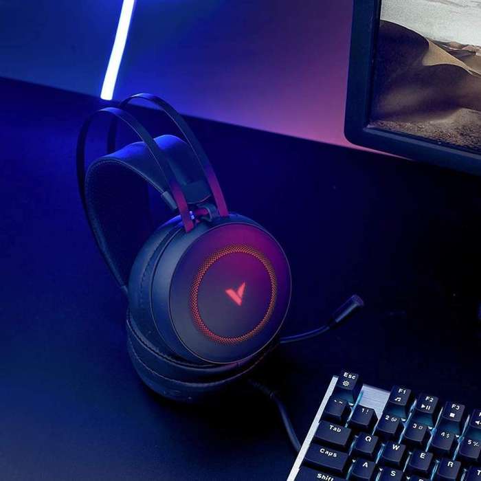 Rapoo VH160 Gaming Headset RGB PC Virtual 7.1 Channel Noise Reduction Headset With MIC(Black)