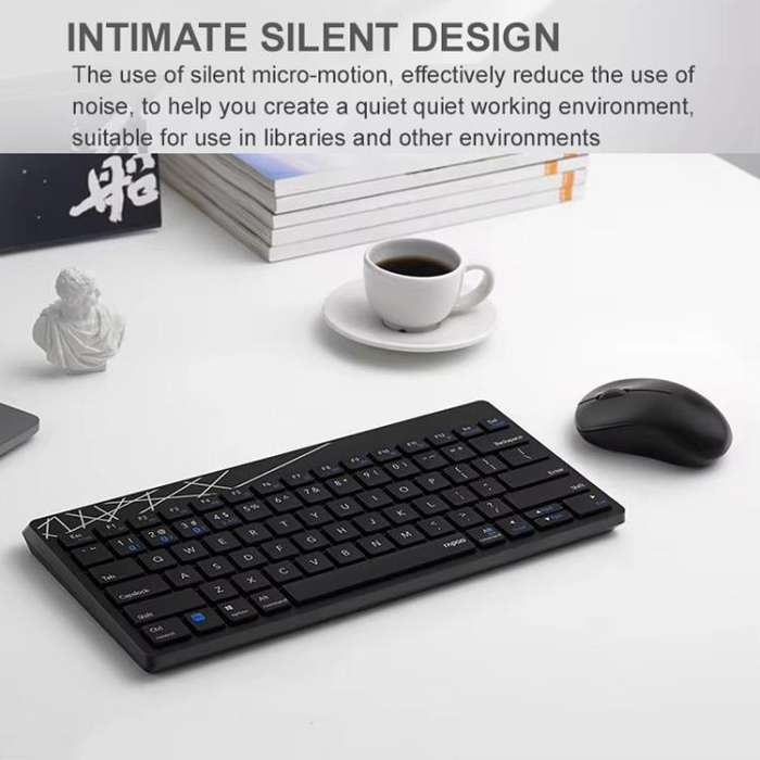 Rapoo 8000GT Bluetooth / 2.4G Wireless Keyboard Mice Set Laptop Tablet Cell Phone Keyboard And Mo...