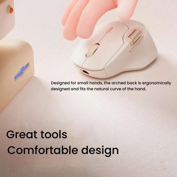 Rapoo MT560 3-Mode Wireless Bluetooth Mouse Ergonomic Desktop Laptop Mouse(Black Gray)