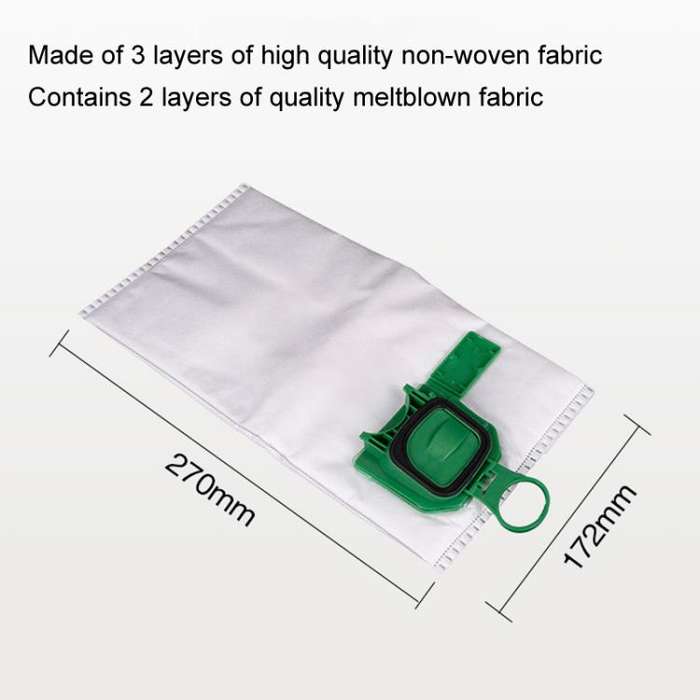 3pcs Dust Bag For Vorwerk VK140 / VK150 / FP140 / FP150 Vacuum Cleaner Accessories