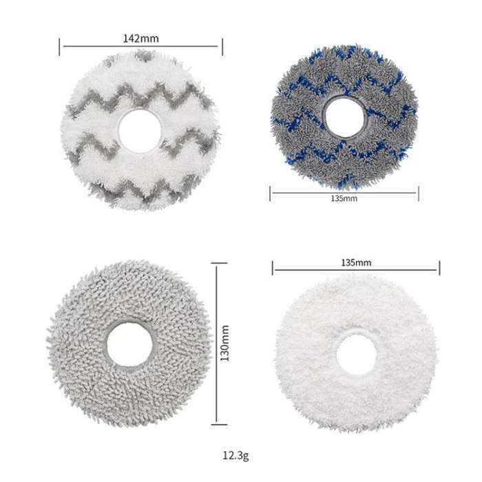 For ECOVACS Deebot T30 Pro / MAX Auto Sweeper Accessories, Spec: 3pcs Chenille Wipes