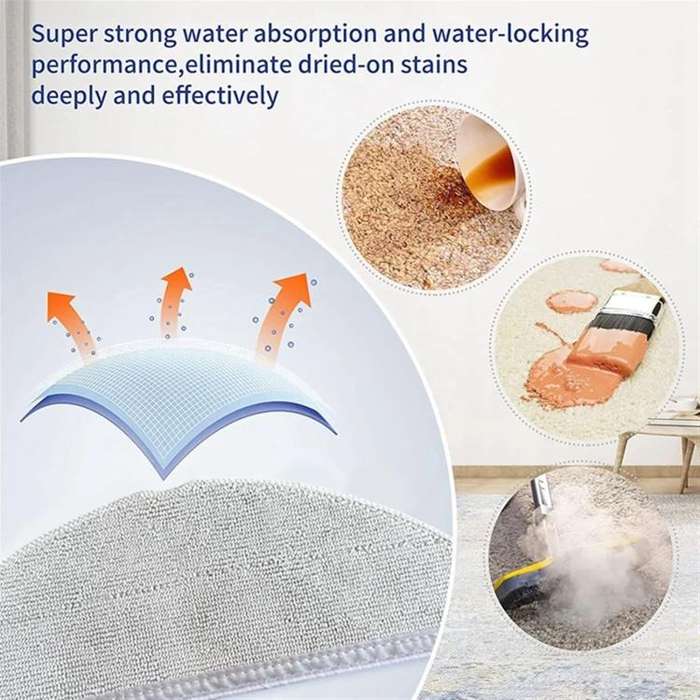 For Eufy L60 Sweeping Machine Accessories Mop(Light Gray)