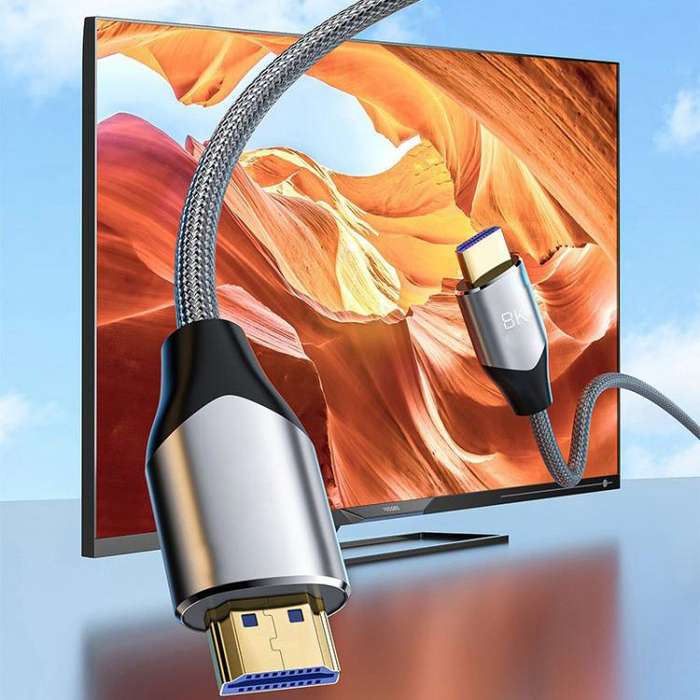 VegGieg W-H4 8K HDMI 2.1 Cable TV Set-Top Box Computer Connection Monitor Projector Video HD Cabl...