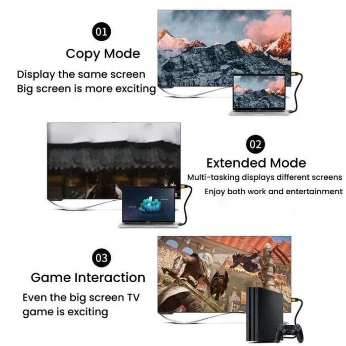 VegGieg HHI HDMI 2.0 HD Cable 4K 60Hz Television Computer Monitor Projector Video Connection Cabl...