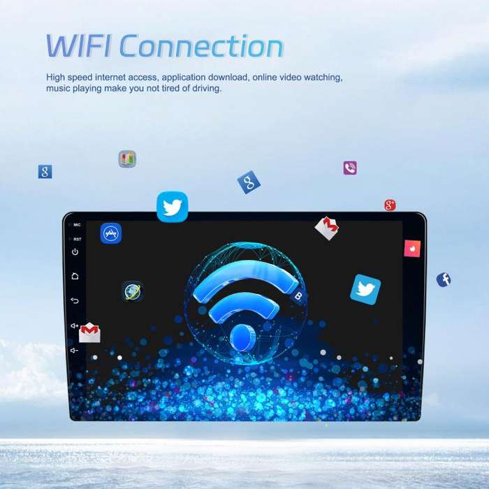 7 Inch 4+64G WiFi Version Dual Butt Universal Bluetooth Wireless Carplay Car Navigation Center Co...