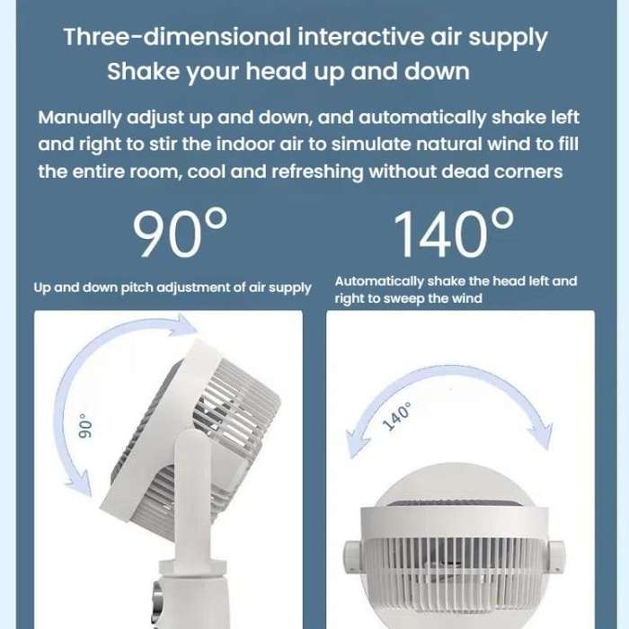 Air Circulation Fan Turbo Light Convection Standing Fan Remote Control Timer Floor Fan, Style: Re...