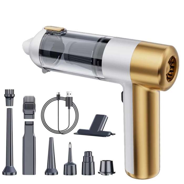 SUITU ST-6692Plus Car Power Suction Vacuum Cleaner Household Handheld Small Vacuum Cleaner(White ...