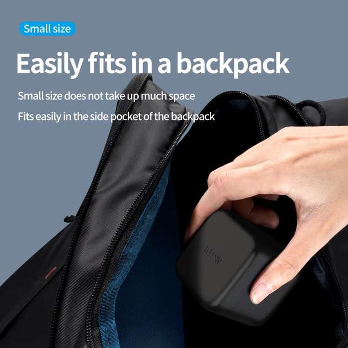 For GoPro HERO13 Black TELESIN 3 Slots Charging Case Compact Storage Box(Black)