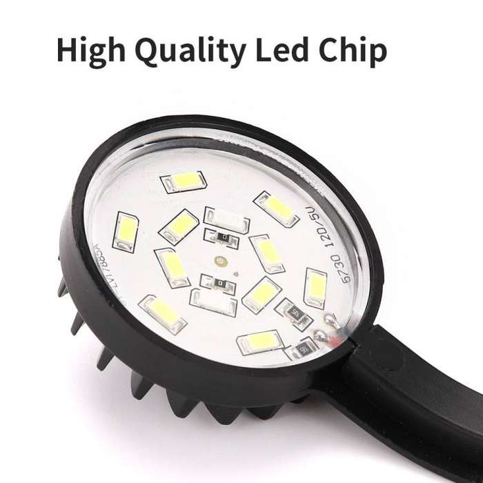 110V 5W Blue White Aquarium LED Clip Light with 12 LEDs USB Powered Mini Fish Tank Light for Aqua...