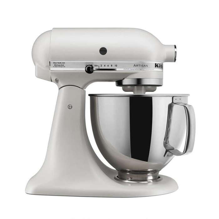 Stainless Steel Mixing Bowl For KitchenAid 4.5QT & 5QT Stand Mixers(Silver)